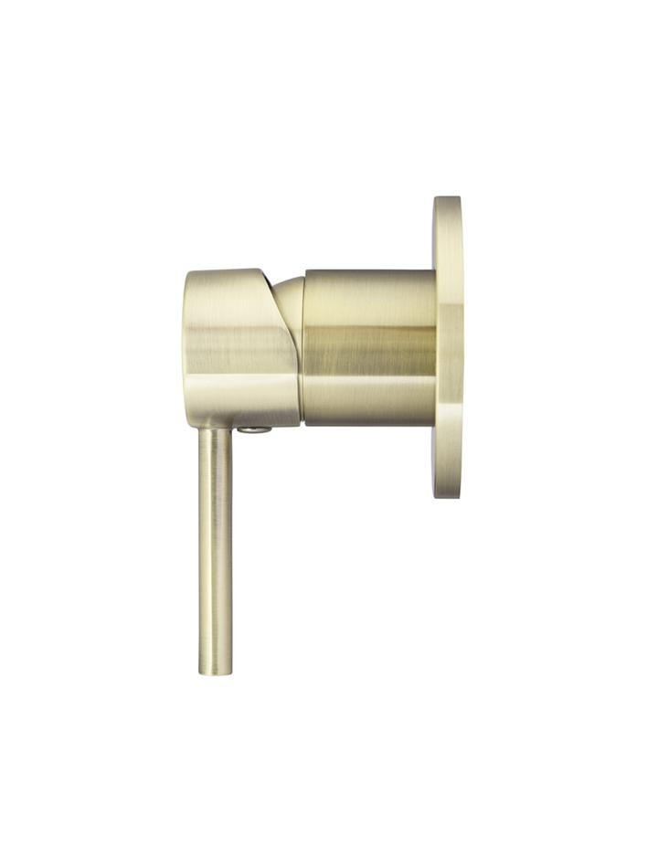 MEIR ROUND WALL MIXER BRUSHED BRASS